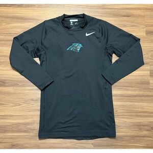 Nike NFL Carolina Panthers Dri-FIT Player Issued Compression Shirt Black Sz 2XL
